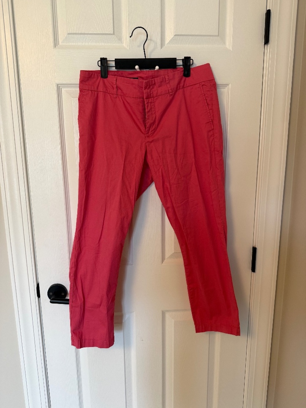 KUT from the Kloth Crop Trouser Coral Pink Pants Size 10